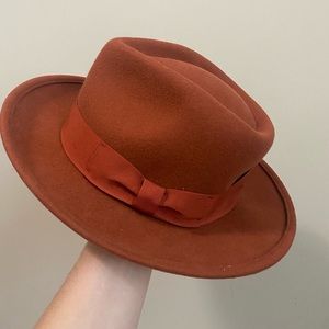 Burnt Orange Wool Hat